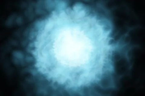 Blur smoke. explosion planet. Stock Illustration