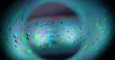 Blur spectrum soap planet eclipse sphere ink glow Stock Footage 312586305