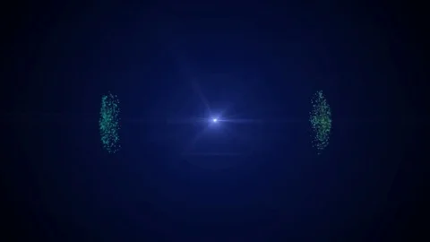 Blur sphere abstract particles animation with glowing background Stock-Footage 80948488