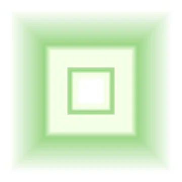 Blur square gradient shape. Y2k retro geometric forms. Green color icon iso.. Stock Illustration