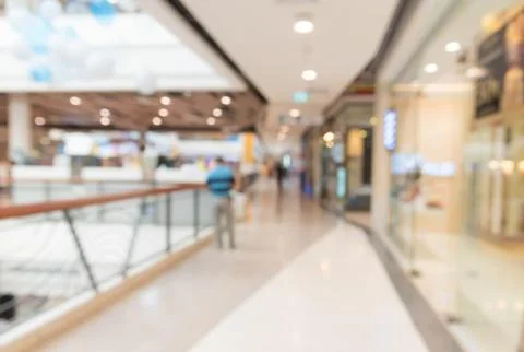 Blur store with bokeh background Stock Photos