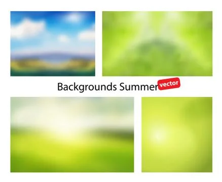 Blur summer abstract background Stock Illustration