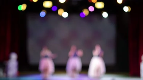 Blur texture. Сoncert on scene theater, stage light Stock Footage 165070840