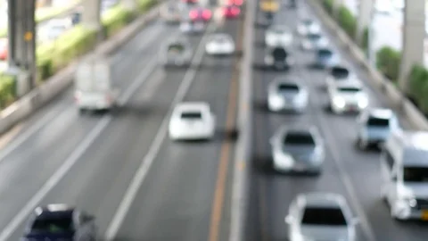 Blur traffic in the city Stock Footage 75782098