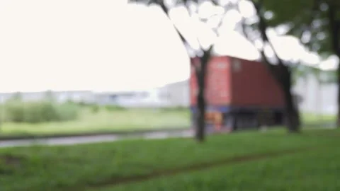 Blur video of containers passing Stock Footage 269708272