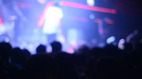Blur Young people dancing in night club Stock Footage 68378712