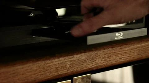 BluRay Disc Player Open and Close Stock Footage 56269717