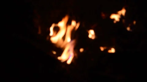 Blured burning fire Stock Footage 133099402