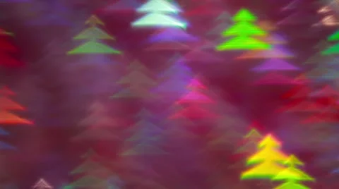 Blured multicolor defocused fir-tree lights Stock Footage 66436968
