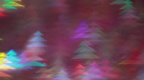 Blured multicolor defocused fir-tree lights Vídeo Stock 66436988