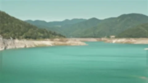 Blured nature landscape video background plate (chroma key) Stock Footage 237467791