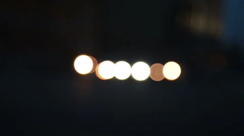 Blured night road with car Stock Footage 56964304