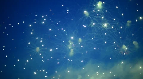 Blured Sparks of the Fireworks Stock Footage 51450780