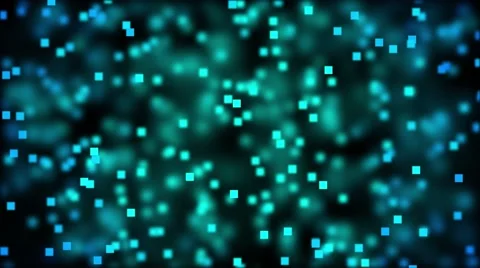 Blured Square Particles On Black Background. Stock Footage 65764781