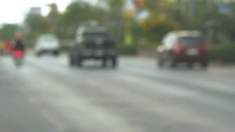 Blured traffic jam rush hour on highway. Stock Footage 147245024