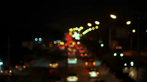 Blured traffic rush hour on highway. Stock Footage 146259451