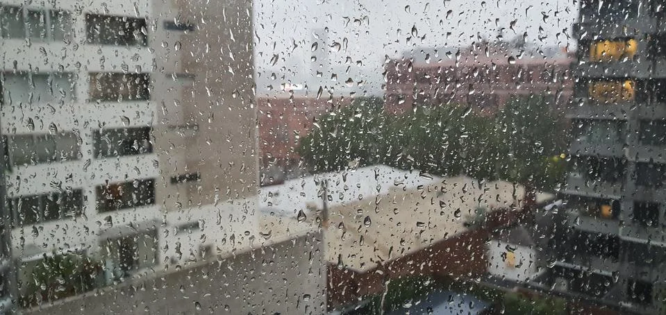 Blured view from a window Stock Photos