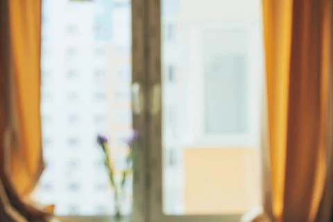 Blurred abstract background interior view inside empty office lobby and ent.. Stock Photos