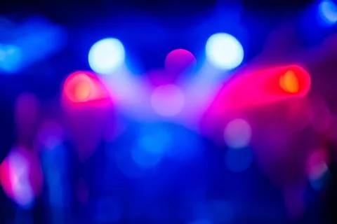 Blurred abstract background red blue backgrounds with bright spots of light Stock Photos