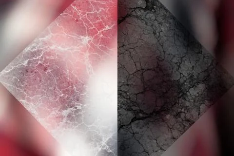 Blurred abstract background  with stone marble graphic elements. Glowing back Stock-Illustration