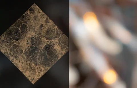 Blurred abstract background  with stone marble graphic elements. Glowing back Illustrazione stock
