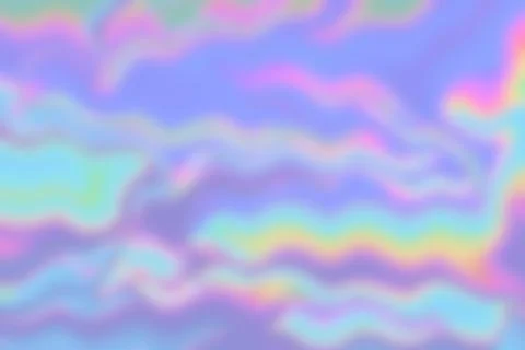 Blurred abstract holographic background, interference, Stock Illustration