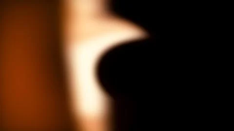 Blurred abstract light curve with deep black shadow and warm glow Stock Illustration