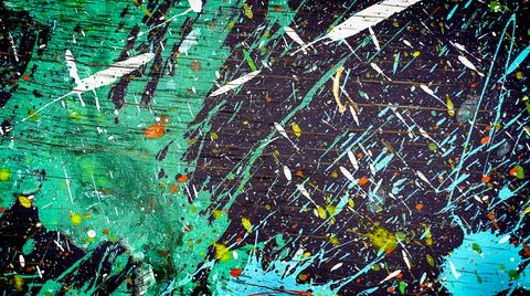 Blurred abstract multicolor random dynamic draw paint pattern background Stock Photos