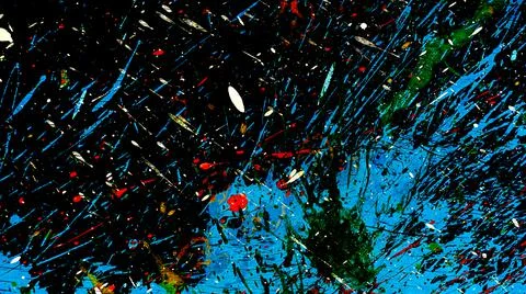 Blurred abstract multicolor random dynamic draw paint pattern background Stock Photos