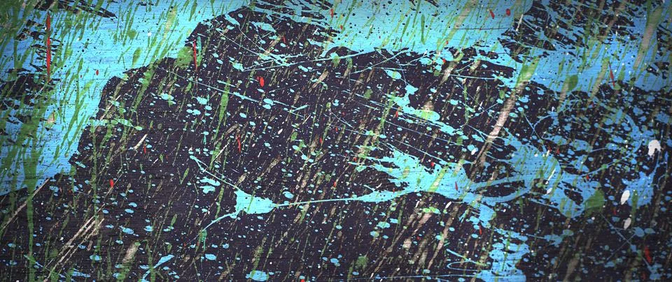 Blurred abstract multicolor random dynamic draw paint pattern background Stock Photos