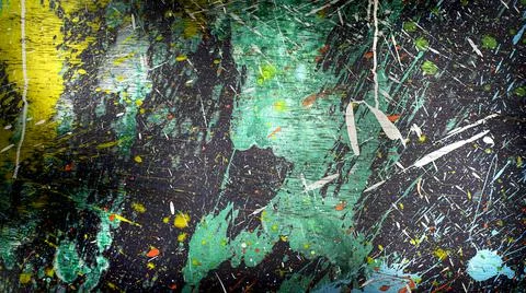 Blurred abstract multicolor random dynamic draw paint pattern background Stock Photos