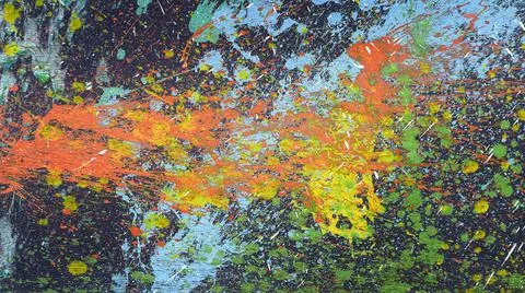 Blurred abstract multicolor random dynamic draw paint pattern background Stock Photos