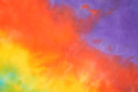 Blurred abstract tie dye multicolor fabric cloth pattern texture Stock Photos
