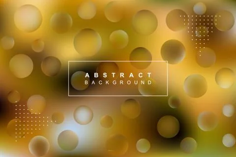 Blurred abstract vector background with text and round elements Ilustración de archivo