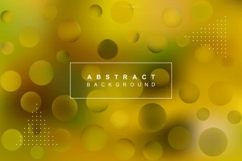 Blurred abstract vector background with text and round elements Illustrazione stock