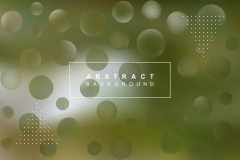 Blurred abstract vector background with text and round elements Ilustración de archivo