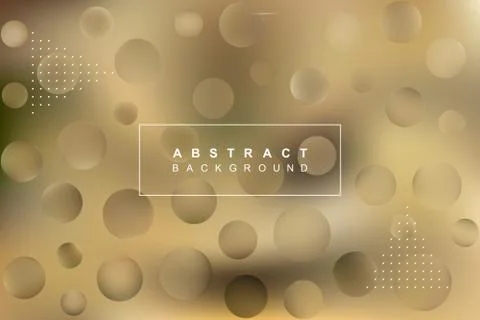 Blurred abstract vector background with text and round elements Illustrazione stock