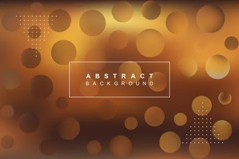 Blurred abstract vector background with text and round elements Stock Illustration