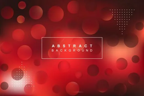 Blurred abstract vector background with text and round elements Ilustración de archivo