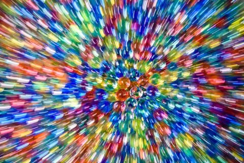 Blurred and abstract multicolored pattern. Motion background Stock Photos