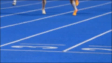 Blurred background of athletics competitions. Stock Footage 340065562