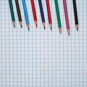 Blurred background of Back To School. Top View Flat Lay, Stock Photos