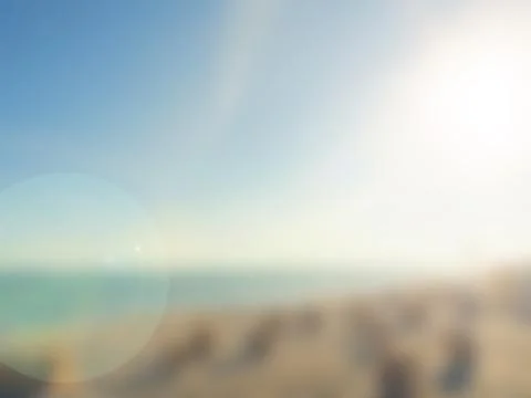 Blurred background of a beach Stock Photos