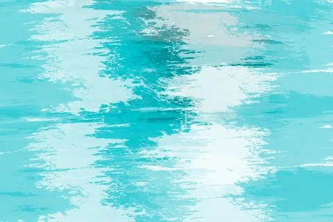 Blurred background, blue and white brush, watercolor pigment, wall paint, Illustrazione stock