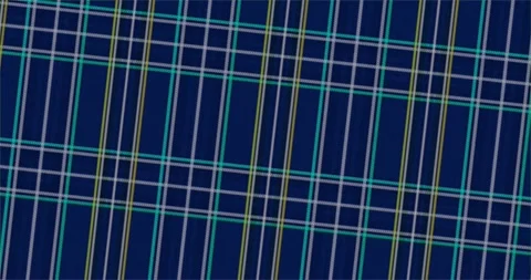 Blurred background in blue tones on the theme of fabric with a Scottish pattern Stock Footage 149050195