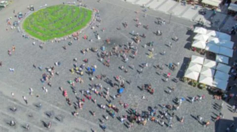 Blurred background with bokeh elements in a creative theme of mass events for 스톡 사진