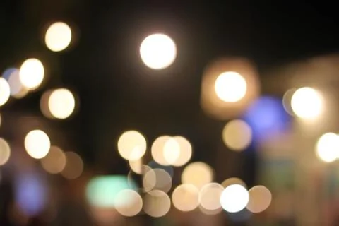 A blurred background bokeh night. Stock Photos