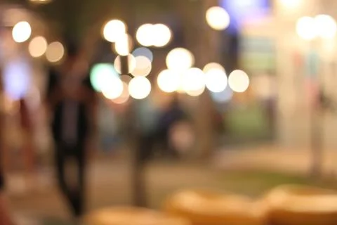 A blurred background bokeh night. Stock Photos