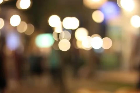 A blurred background bokeh night. Foto stock