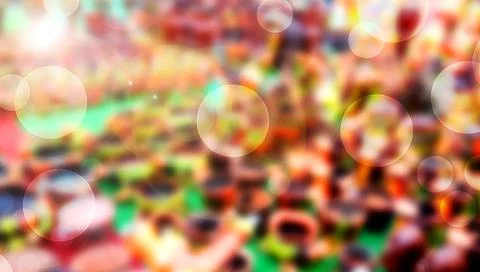 Blurred background with bookeh. Stock Illustration